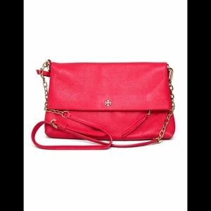 Tory Burch Red Leather Crossbody Bag